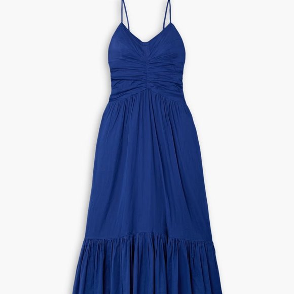 MARANT ÉTOILE Giana ruched cotton-voile maxi dress - Picture 1 of 7